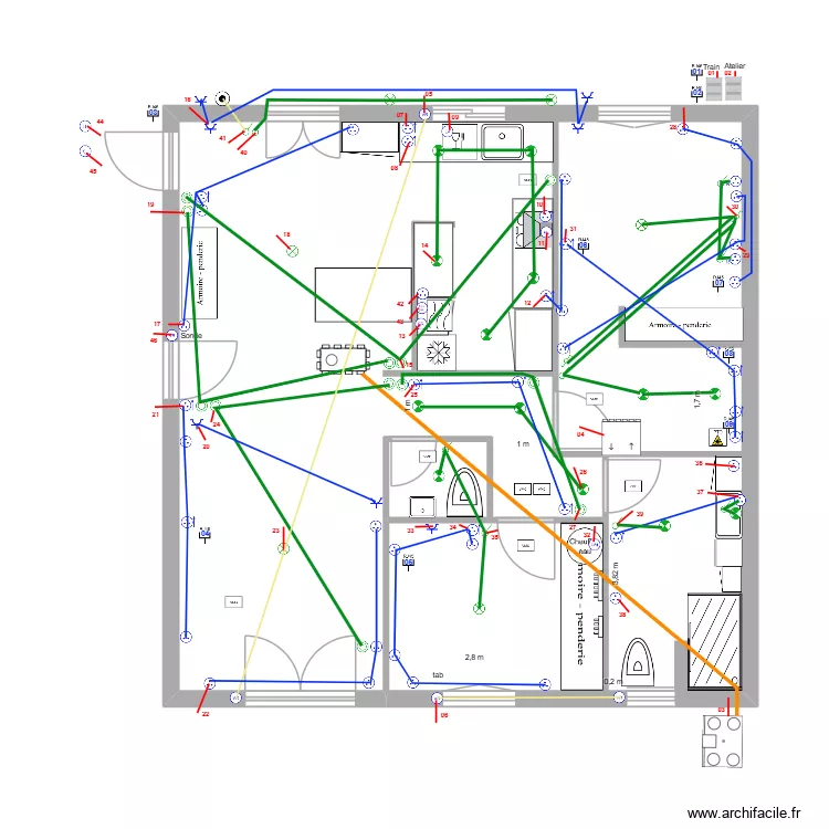 Comp&egrave;re Guilleri 2026 05 11 01 Electricit&eacute;. Plan de 2  et 83 m²