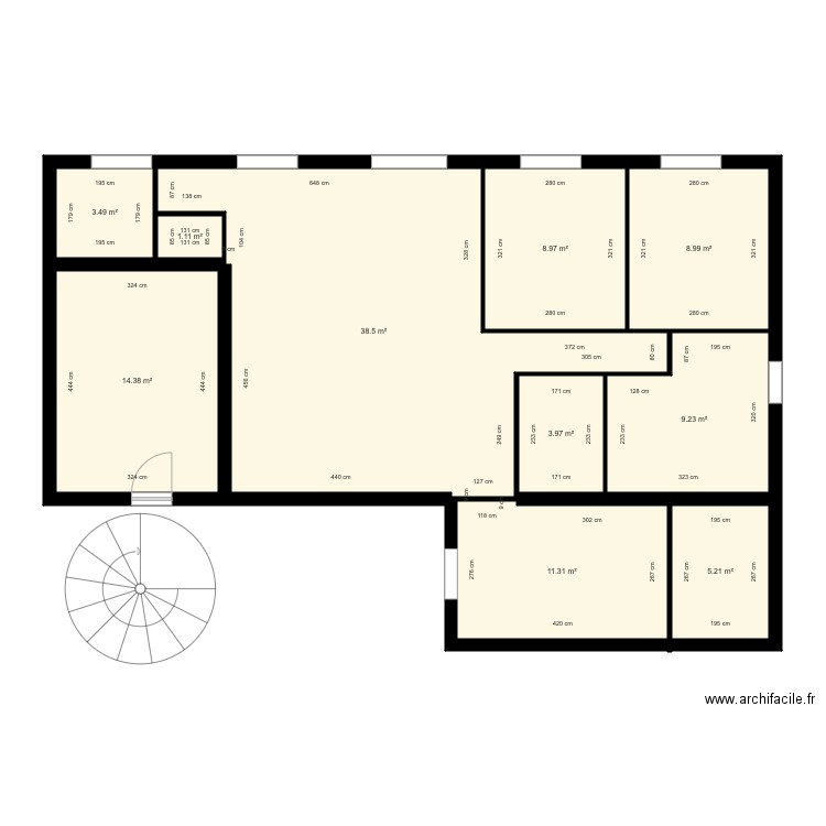 acacia 2ND PETIT. Plan de 10 pièces et 105 m2