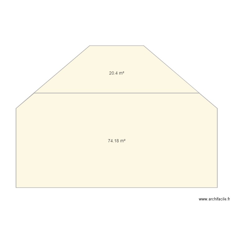Gymnase Alice ARTEIL. Plan de 2 pièces et 95 m2