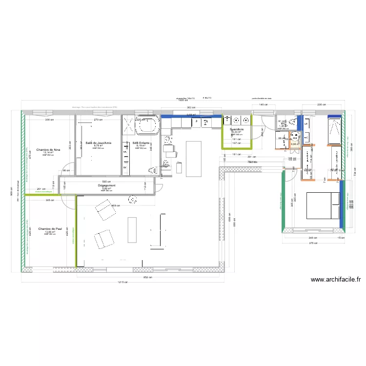 faisans int&eacute;rieur v2. Plan de 