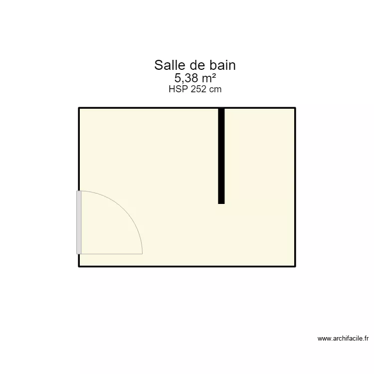 AUBINEAU SDB. Plan de 