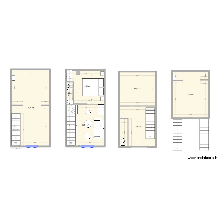 TIVISSA3. Plan de 7 pièces et 83 m2