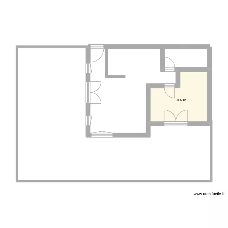 proposition 4. Plan de 1 pièce et 8 m² proposition 4. Plan de 1 pièce et 8 m²