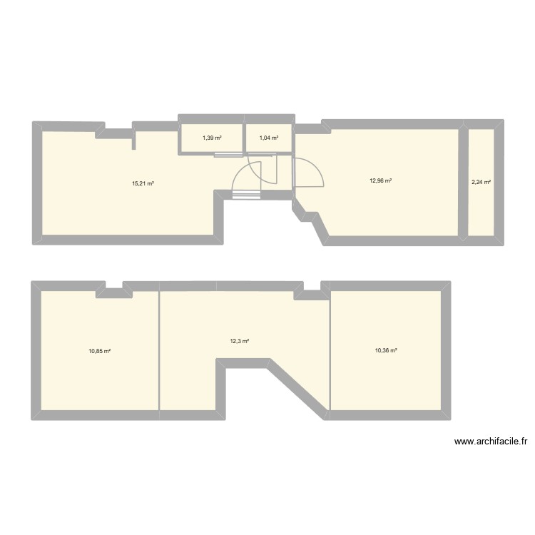 Appartement Etage 1 & 2. Plan de 0 pièce et 0 m2