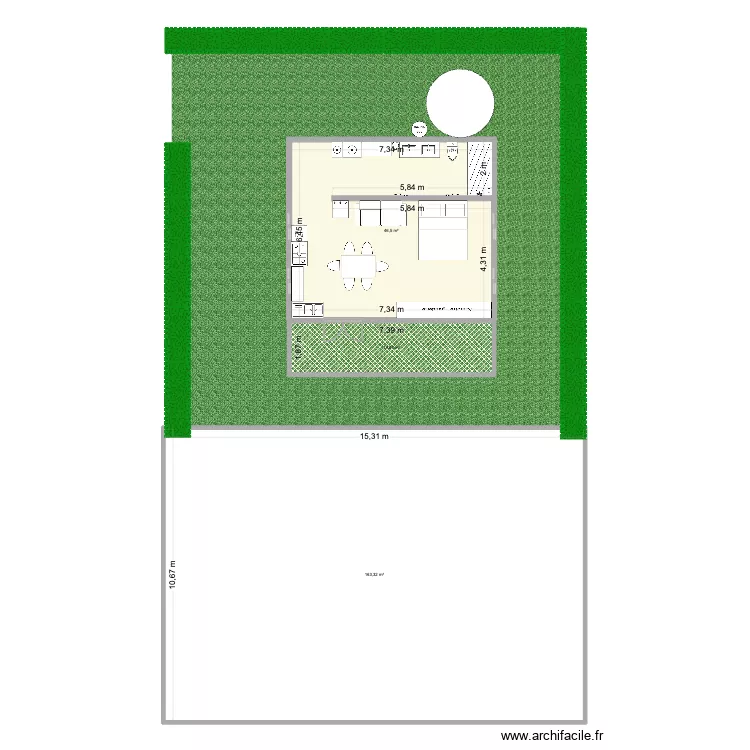 Airbnb1. Plan de 3  et 224 m²
