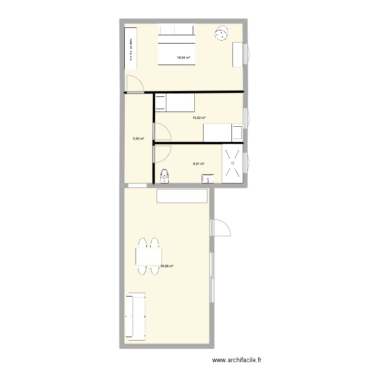 nono. Plan de 0 pièce et 0 m2