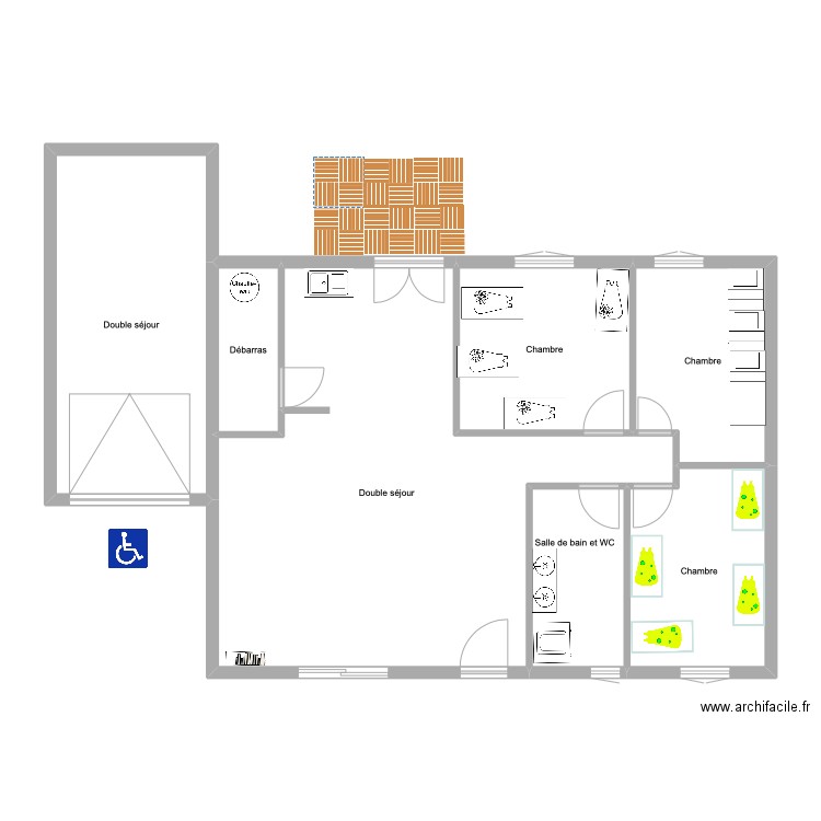mam pla sommaire. Plan de 7 pièces et 105 m2