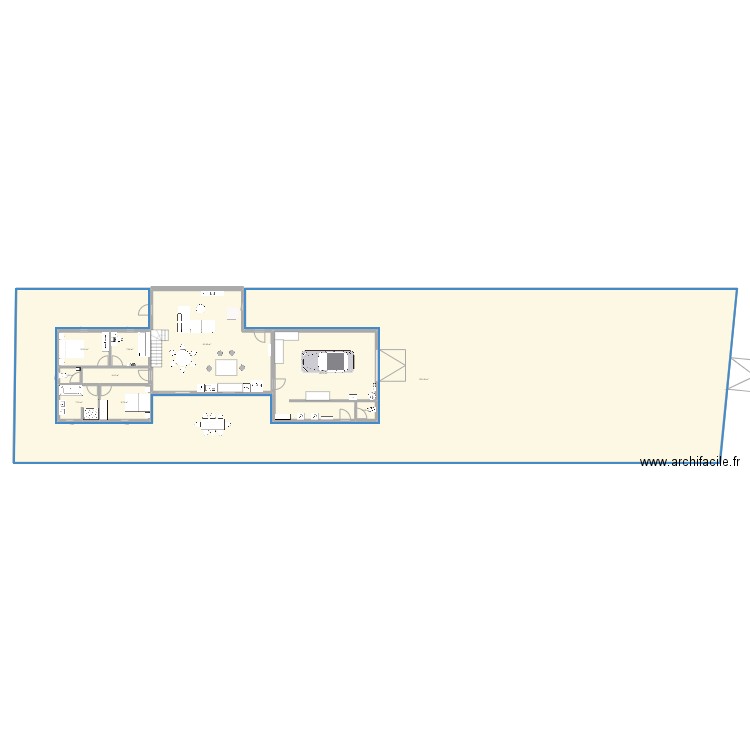 Maison + Terrain + ext. Plan de 10 pièces et 691 m2