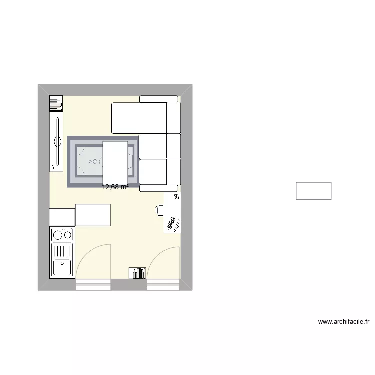 appart magenta. Plan de 