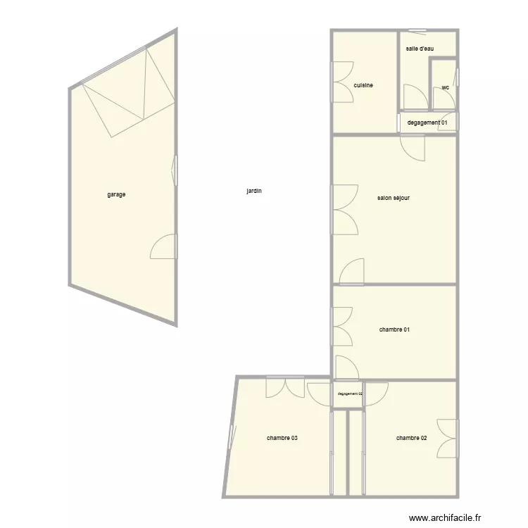 bocher am. Plan de 12  et 97 m²