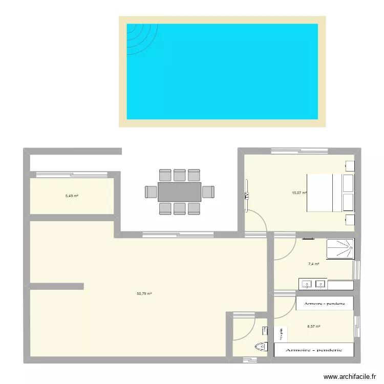 TEST 1. Plan de 5  et 87 m²