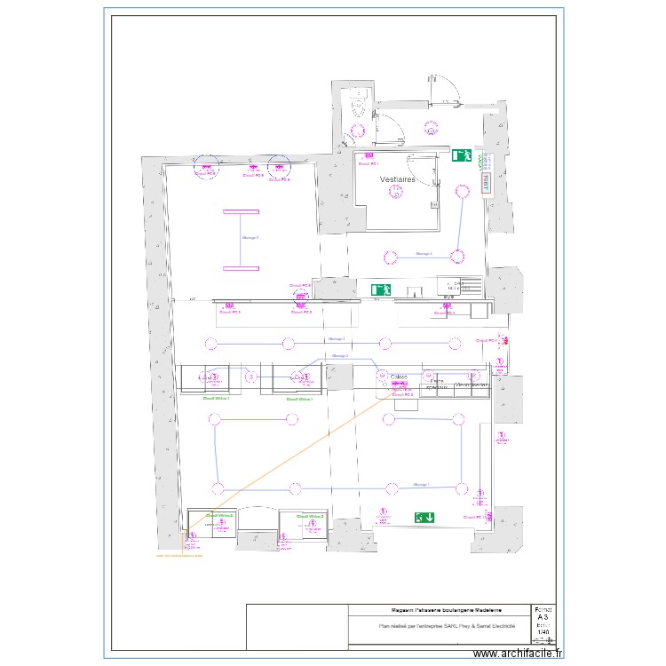 Magasin Madeleine. Plan de 0 pièce et 0 m2