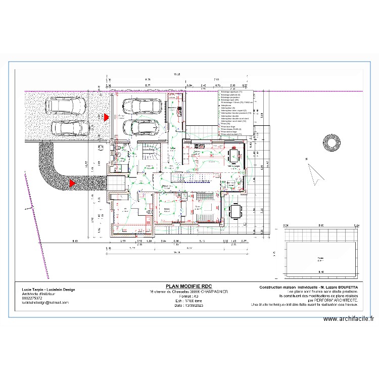 Boufetta rdc . Plan de 0 pièce et 0 m2