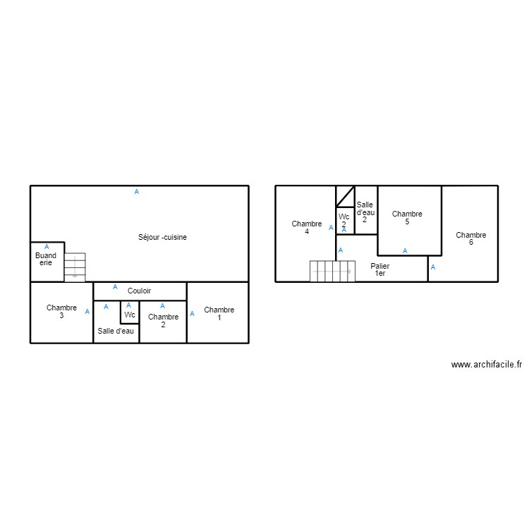 PENMARCH BERNARD MAISON. Plan de 12 pièces et 47 m2