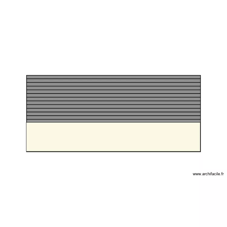 façade coté voisine 2. Plan de façade coté voisine 2. Plan de