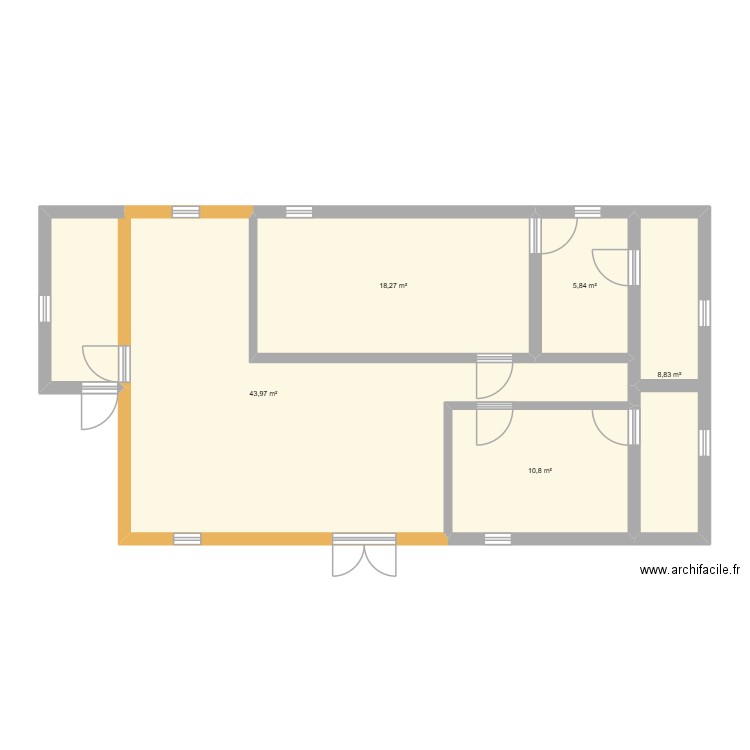 A CONSTRUIRE. Plan de 5 pièces et 88 m2