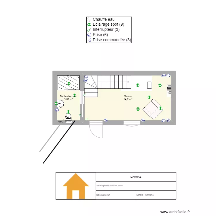 Darras Jardin. Plan de Darras Jardin. Plan de