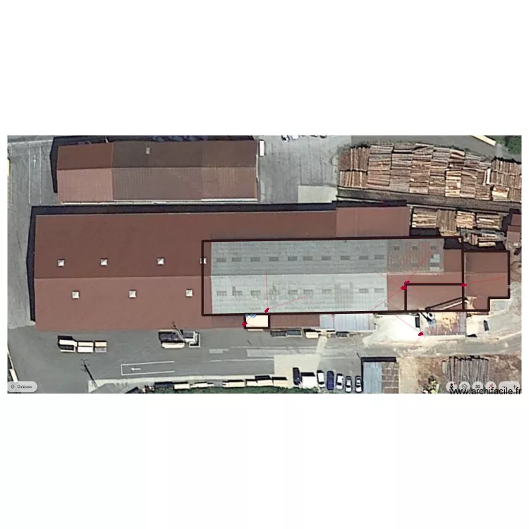 scierie. Plan de 