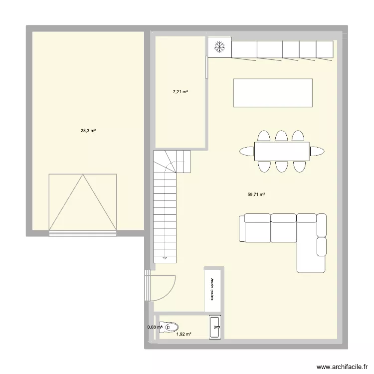PRIAY. Plan de 6  et 97 m²