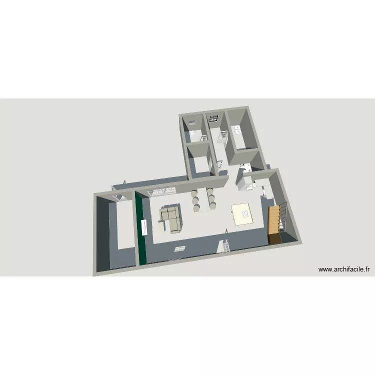 Maison papa. Plan de 4 et 35 m² Maison papa. Plan de 4 et 35 m²