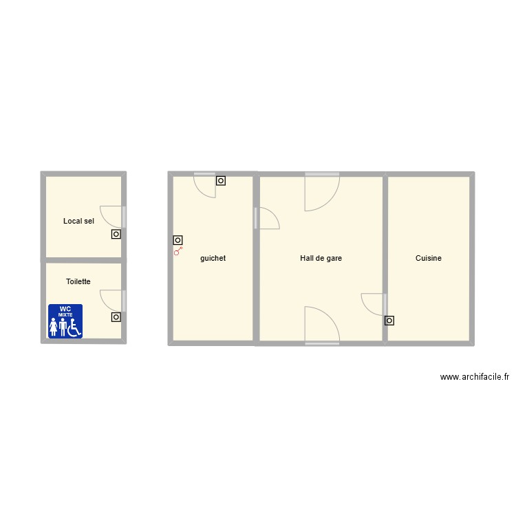 plan St Cyr en Val. Plan de 5 pièces et 32 m2