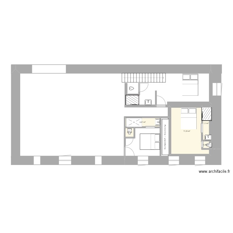 lac 1er étage. Plan de 0 pièce et 0 m2