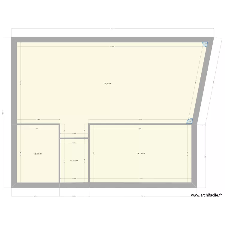 fran&ccedil;ois1. Plan de 4  et 125 m²