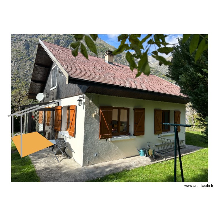terrasse vue côté nord. Plan de 0 pièce et 0 m2