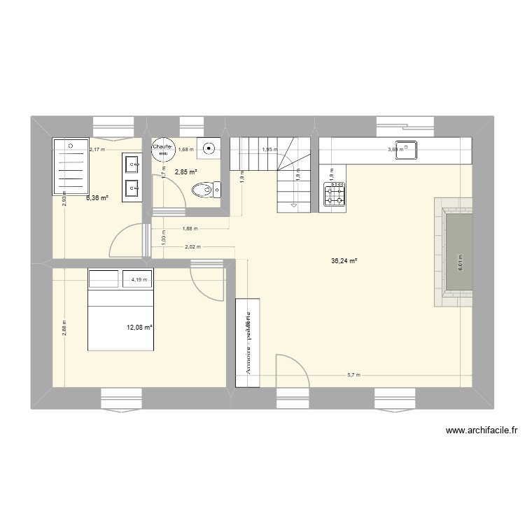 PROJET GAZOST. Plan de 0 pièce et 0 m2