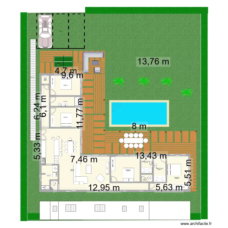 Nosybe coupe. Plan de 