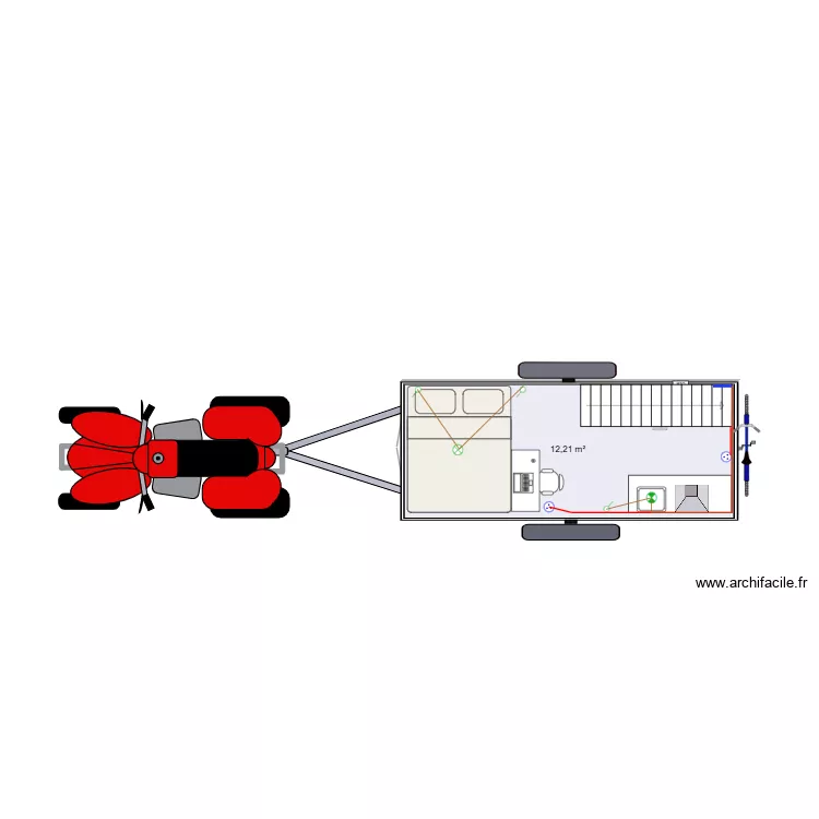 Six Seven. Plan de 1 Pièce et 12 m² Six Seven. Plan de 1 Pièce et 12 m²