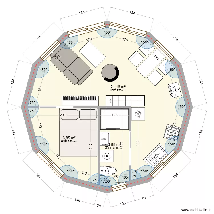 Maison V3. Plan de 3 et 32 m² Maison V3. Plan de 3 et 32 m²