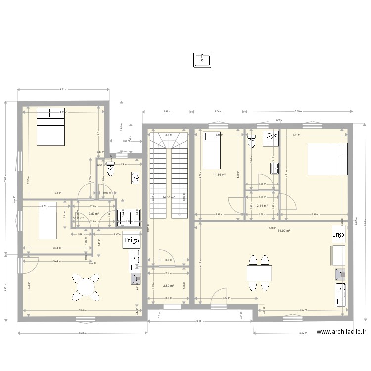 colmar batiment 1 er rdc. Plan de 0 pièce et 0 m2