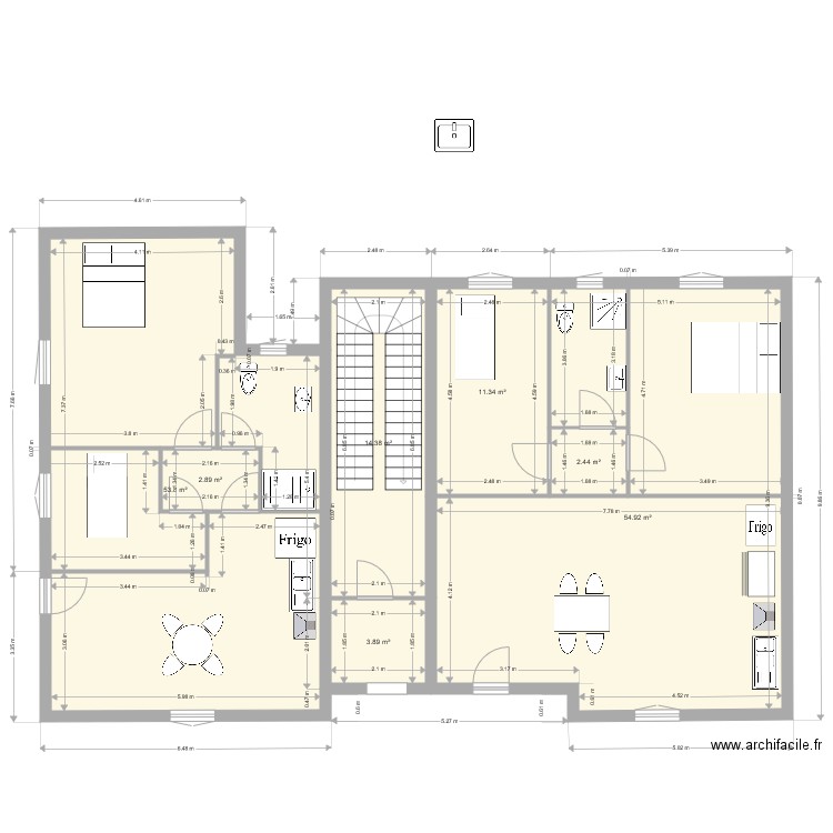 colmar batiment 1 er rdc. Plan de 0 pièce et 0 m2