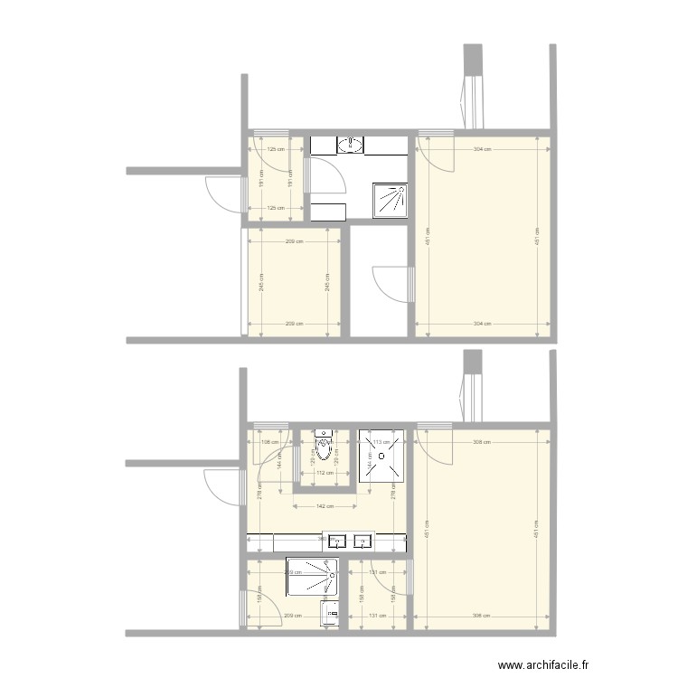 Salle de Bain Clermont. Plan de 0 pièce et 0 m2