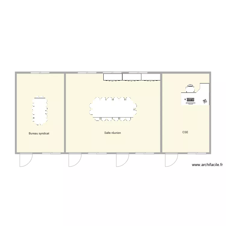 Amm&eacute;nagement CE et Syndicat. Plan de 