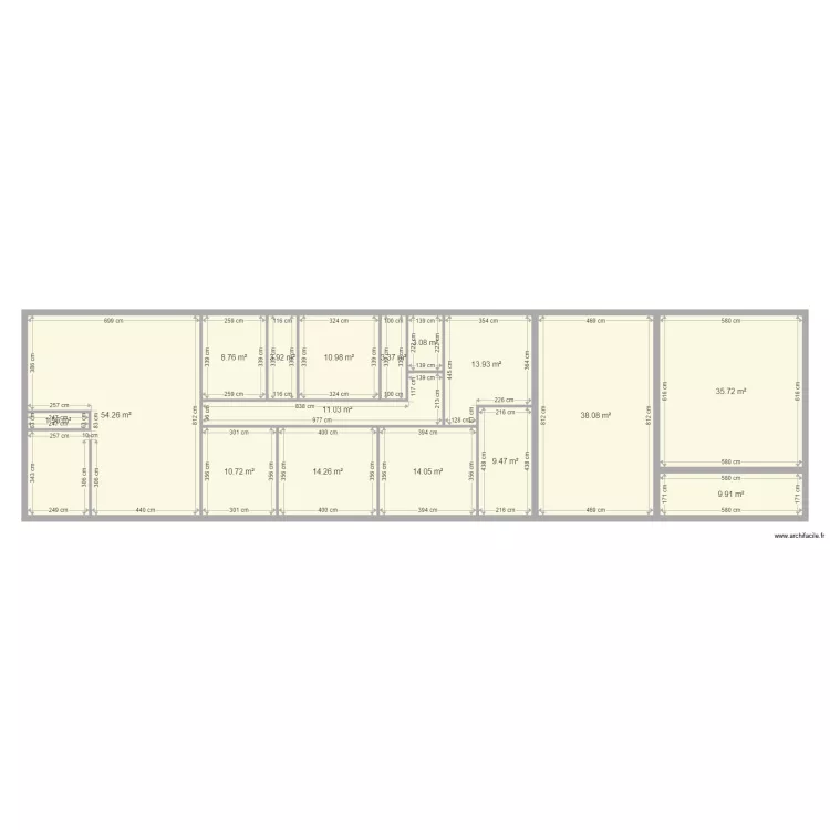 MESURE REEL MAISON . Plan de 