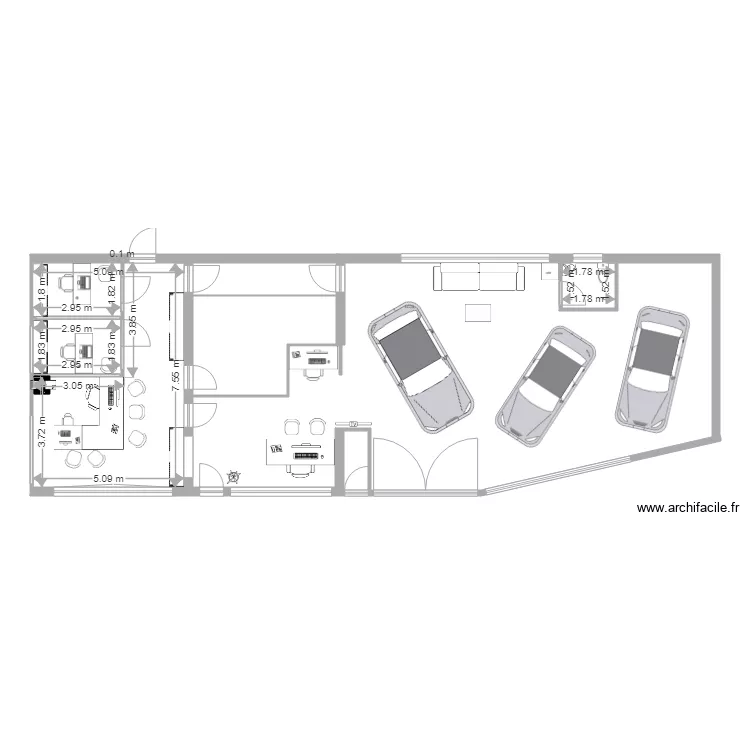 hall garage 1. Plan de 