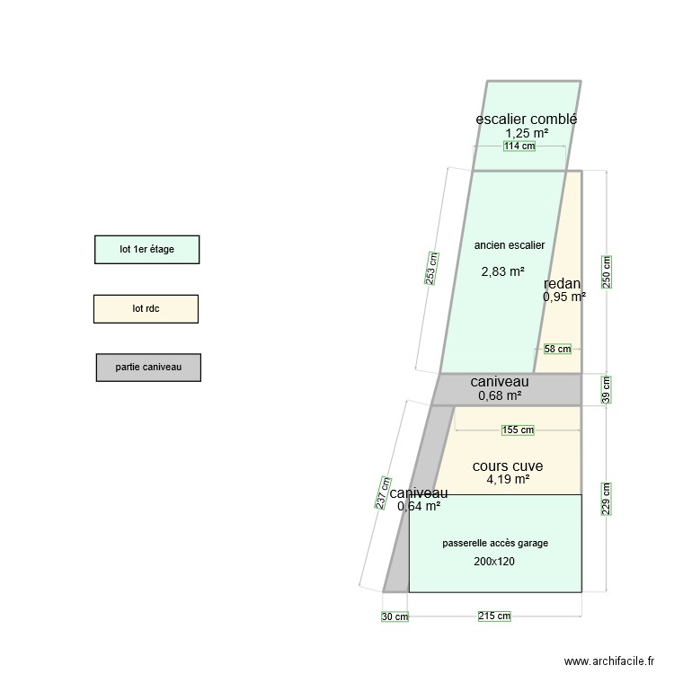 plan local cuve2. Plan de 6 pièces et 11 m2