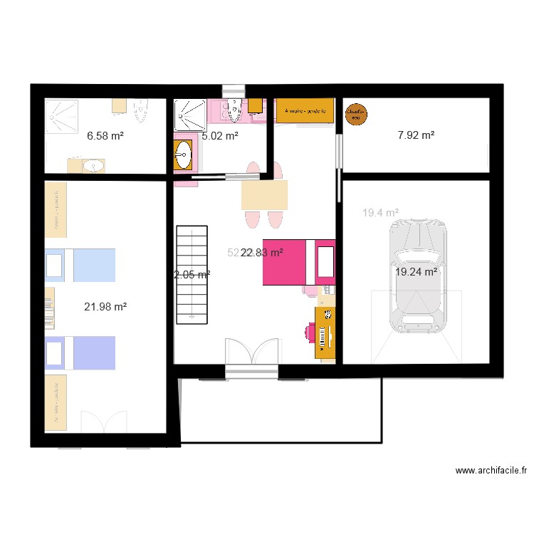 marita. Plan de 0 pièce et 0 m2