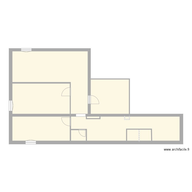 ROMAN REZ de  JARDIN. Plan de 10 pièces et 88 m2