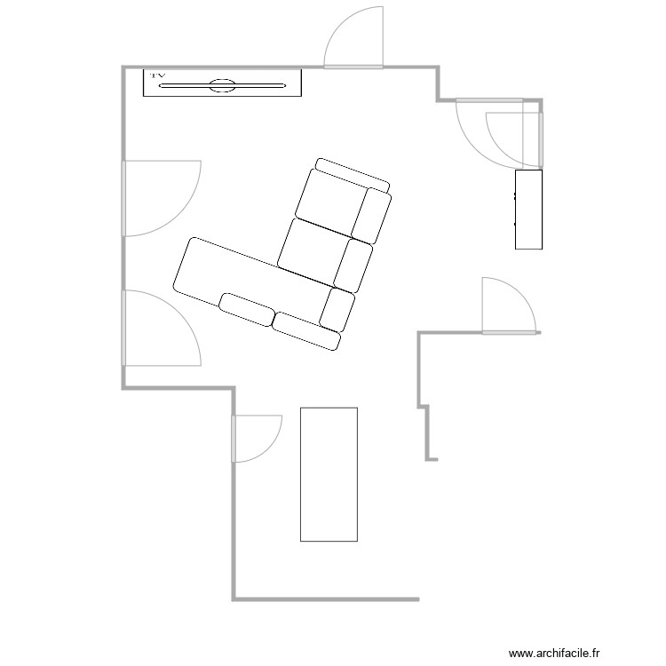living. Plan de 0 pièce et 0 m2