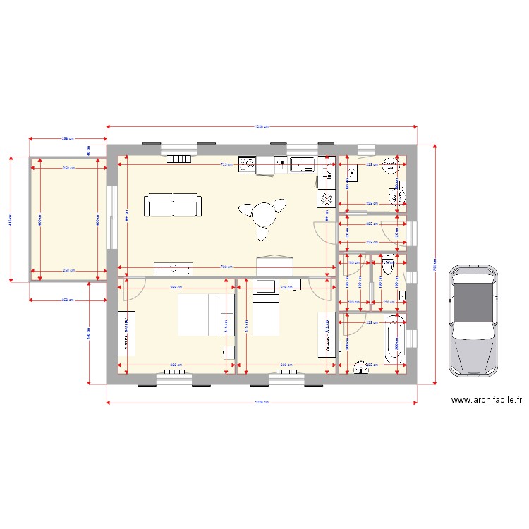 maison 1. Plan de 0 pièce et 0 m2