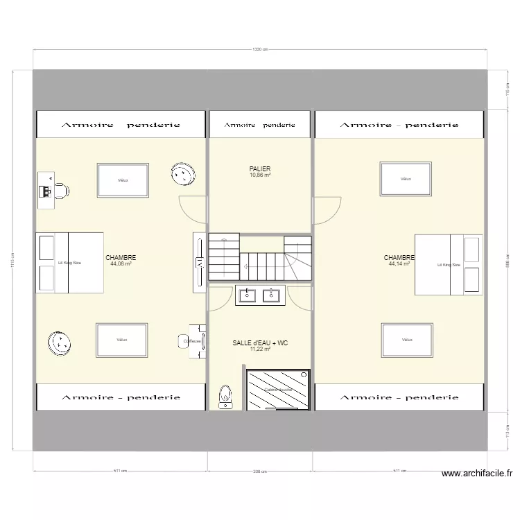 GRUSELLE COMBLES. Plan de 