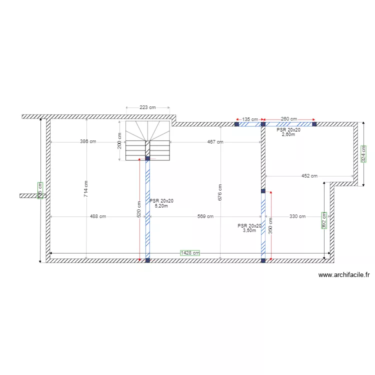  Murs Etage . Plan de 