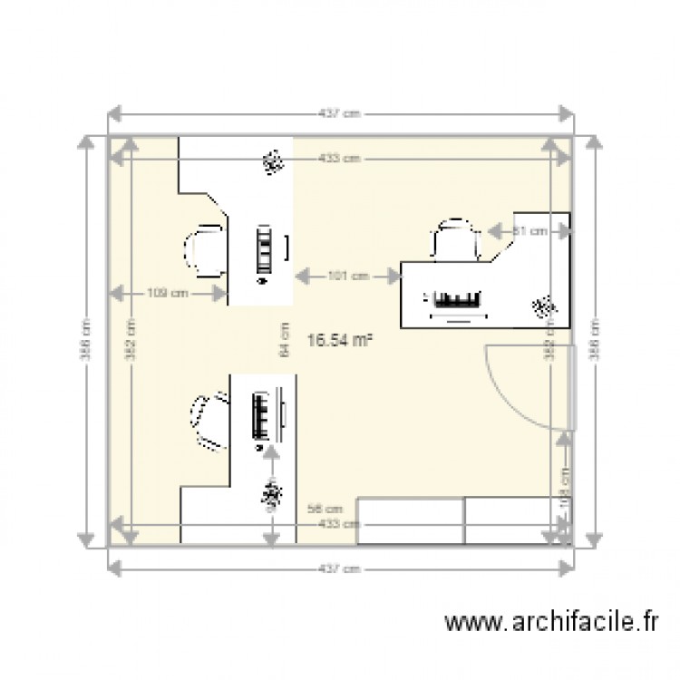 BUREAU 20 V2. Plan de 0 pièce et 0 m2