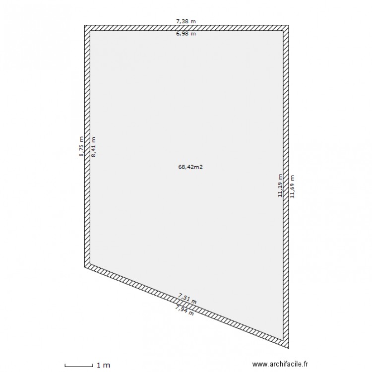 brut 40. Plan de 0 pièce et 0 m2