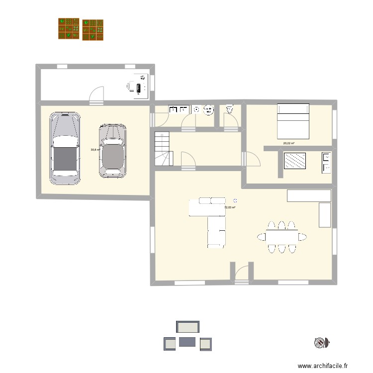 1 essai 2. Plan de 0 pièce et 0 m2