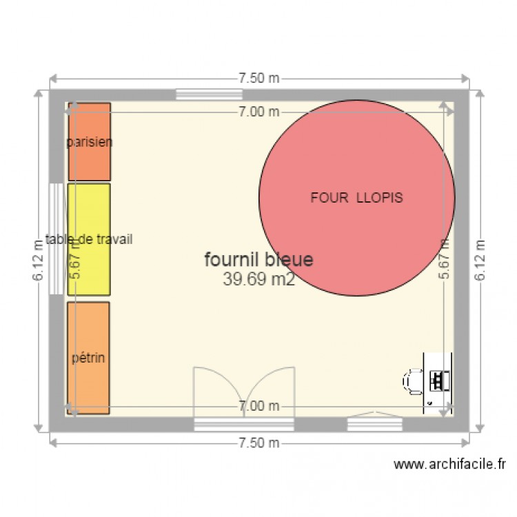 FOURNIL BLEUE. Plan de 0 pièce et 0 m2