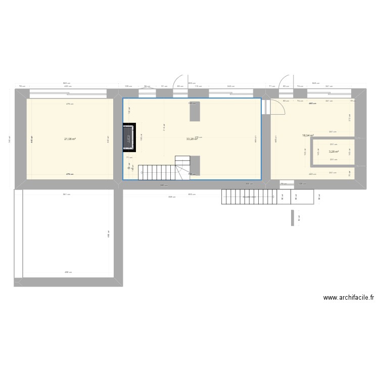 plan de base 1. Plan de 10 pièces et 187 m2